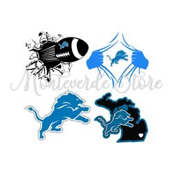 Detroit Lions Superman SVG, Lions SVG, Detroit Lions Mascot SVG, NFL teams svg, Football Teams svg