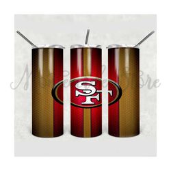 San Francisco 49ers Tumbler, San Francisco 49ers Wrap, San Francisco 49ers Design, NFL Tumbler Png, Sport Tumbler, Nfl W