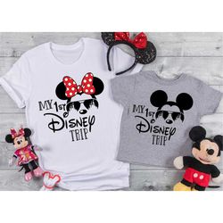 My First Disney Trip -Disney shirt - Minnie and Mickey - Disney Family Trip shirts-Disney Group t shirts6