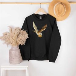 Owl Sweatshirt, Womens Owl Shirt, Owl Lover Gift, Nature Shirt, Adventure Shirt, Animal Lover, Unisex Sweatshirt, Campin