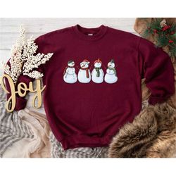 Snowman Sweatshirt, Christmas Sweater, Winter Sweater, Christmas Sweater for women, Merry Christmas Sweater, Winter Swea