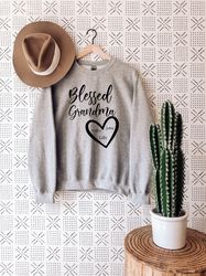 Blessed Grandma Sweatshirt, Grandma Sweatshirt, Gift For Grandma, Personalized Grandma Sweater