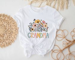 Cute Floral Grandma Shirt, Mothers Day Shirt, Mothers Day Gift, Mama Shirt, Mom Shirt, Grandma Shirt, Granny Shirt, Nana