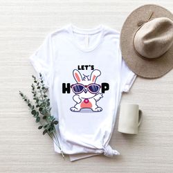 Hip Hop Bunny T-shirt, Kids Easter Shirt, Hip Hop Shirt, Easter Tee, Easter Gift for Babies, Bunny Hip HopTees,Toddler G