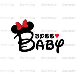 Boss Baby Minnie Mouse SVG