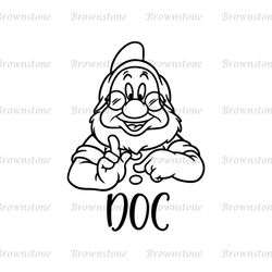 Doc The Snow White & 7 Dwarfs SVG