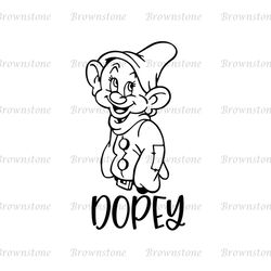 Dopey The Snow White & 7 Dwarfs SVG
