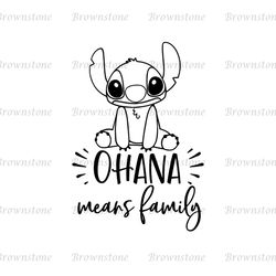 Ohana Means Family Lilo Stitch SVG