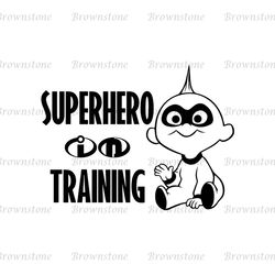 Superhero In Training JackJack Parr SVG