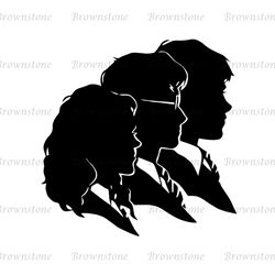 The Golden Trio Year 2 Harry Potter SVG Silhouette Vector