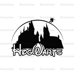 Hogwarts Wizarding School Vector Silhouette SVG Cut Files