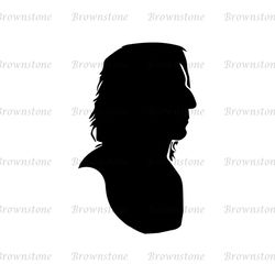 Harry Professor Severus Snape Head Side View SVG Silhouette