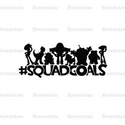 Squadgoals Disney Pixar Toy Story Characters Logo Silhouette SVG