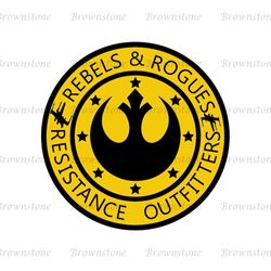Rebel Alliance Symbol Logo Star Wars Rebels & Rogues Resistance Outfitters SVG