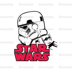 Star Wars Space Ship Stormtrooper Army Head SVG