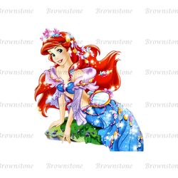 Twinkling Dress Prettiest Little Mermaid Ariel PNG