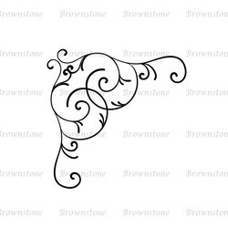 Disney Ornamental Curly Corner Cinderella Cartoon SVG