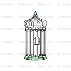 Disney Vintage Bird Cages Cinderella Vector SVG
