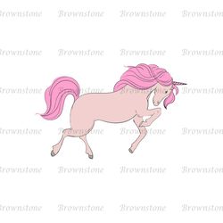 Disney Pink Fairy Unicorn Cinderella Cartoon Vector SVG