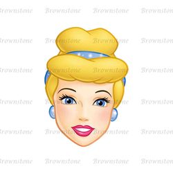 Disney Cartoon Princess Cinderella Face PNG Clipart