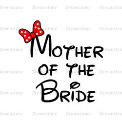 Mother Of The Bride Disney Wedding Logo SVG