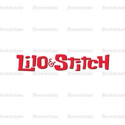 Disney Lilo & Stitch Cartoon Logo SVG