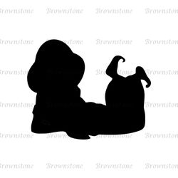 Cartoon Princess Jasmine Silhouette Vector SVG