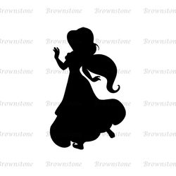 Disney Beauty Princess Jasmine Disney Cartoon SVG Silhouette