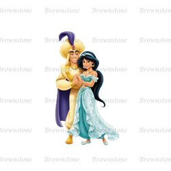Princess Jasmine & Aladdin Disney Love PNG Clipart