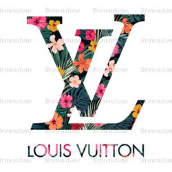 Louis Vuitton Floral Logo SVG, Louis Vuitton Logo SVG, Louis Logo SVG, LV SVG, Logo SVG, Fashion Logo SVG52