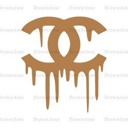 Coco Chanel Golden Dripping Logo SVG, Coco Chanel Logo SVG, Chanel SVG, Logo SVG, Fashion Logo SVG91