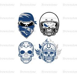 Skull Indianapolis Colts Logo SVG, Football Skull Helmet Vector, NFL Logo Svg Digital Download