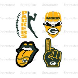 Green Bay Packers Logo SVG, Pumpkin Skull Head Packers, It's All About The Packers Logo SVG Cut Files