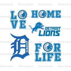 Detroit Lions, Detroit Lions svg, Detroit Lions clipart, Love Lions cricut, NFL teams svg, Football Teams svg