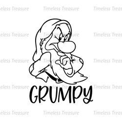 Grumpy The Snow White & 7 Dwarfs SVG