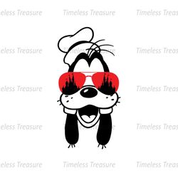 Goofy With Sunglasses SVG