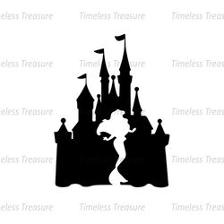 Little Mermaid Disney Princess Castle SVG