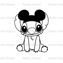 Mickey Mouse Ears Stitch SVG