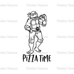 Pizza Time Michelangelo Ninja Turtle SVG