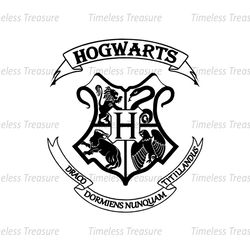 Hogwarts Quidditch Logo Draco Dormiens Nunquam Titillandus SVG Vector