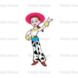 Cowgirl Jessie Toy Story Disney Pixal Cartoon SVG Vector