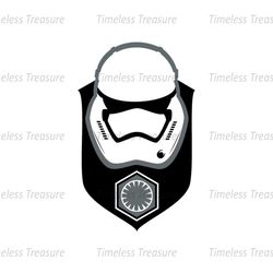 Star Wars The Last Jedi First Order Stormtrooper Symbol Helmet SVG