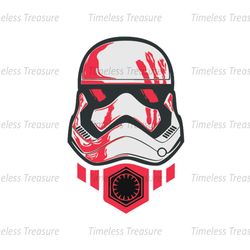 First Order Symbol Stormtrooper Army Red Helmet SVG