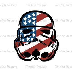 America Flag Fat Helmet Stormtrooper SVG