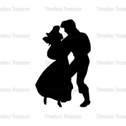 Prince Eric And Princess Ariel The Little Mermaid SVG Silhouette
