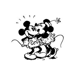 Disney Bride Groom Mickey Minnie Mouse Wedding SVG Digital File