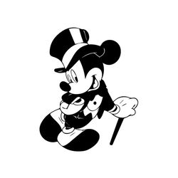 Disney Groom Mickey Magic Mouse Wedding Silhouette SVG