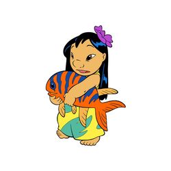 Lilo and Pudge The Fish Disney Lilo & Stitch Cartoon SVG