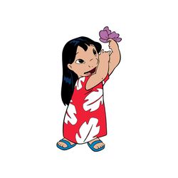 Disney Hawaiian Girl Lilo Pelekai Clipart SVG