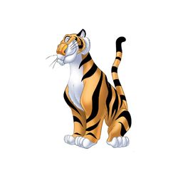 Rajah Aladdin Tiger Disney Cartoon Character PNG Sublimation